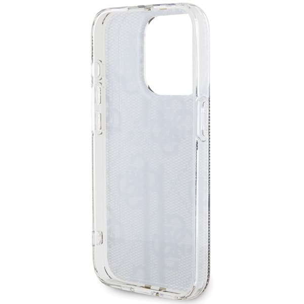 Ovitek Guess IML 4G Gold Stripe za iPhone 15 Pro - rjava 7