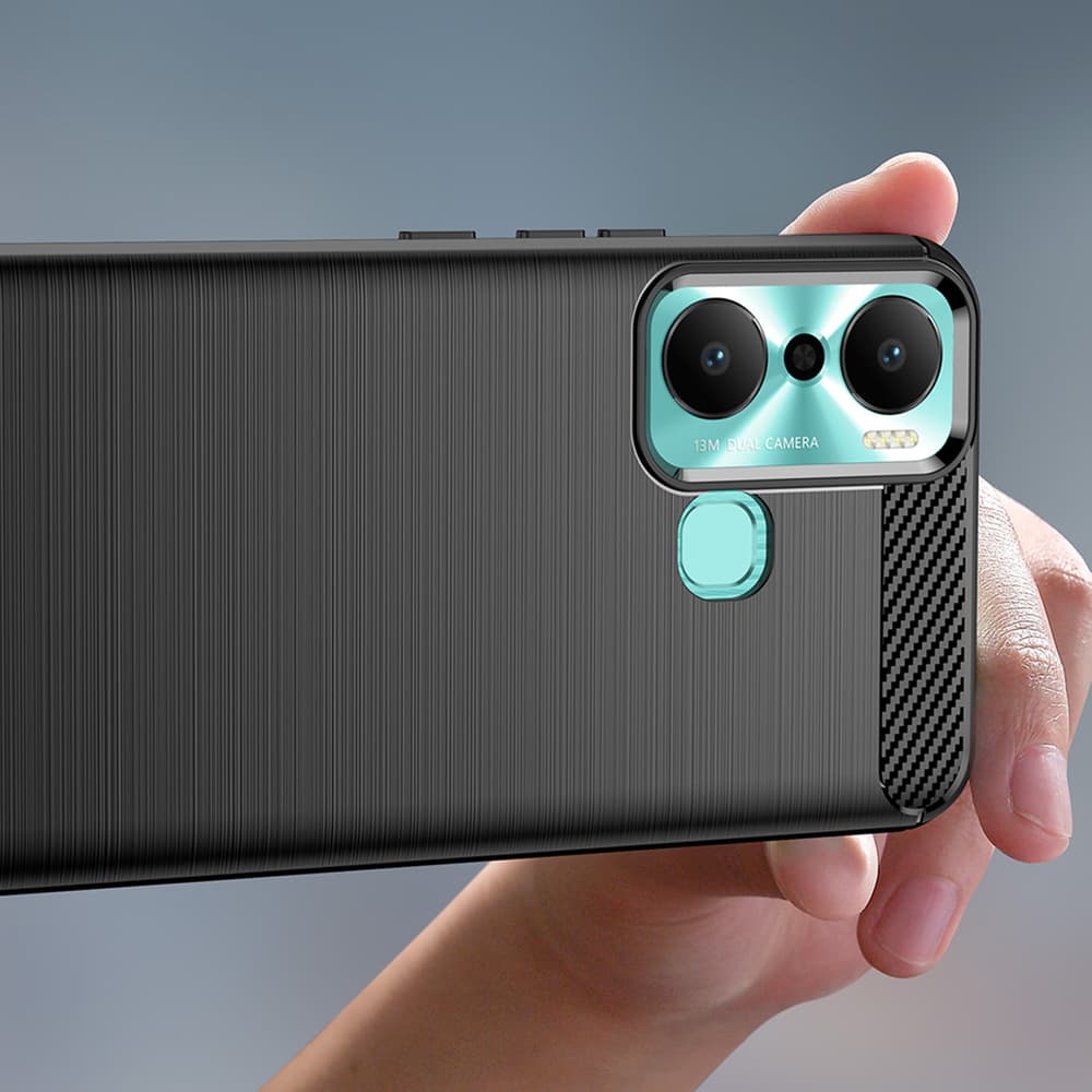 Carbon Case ovitek za Infinix Hot 20 Play (črn) 5