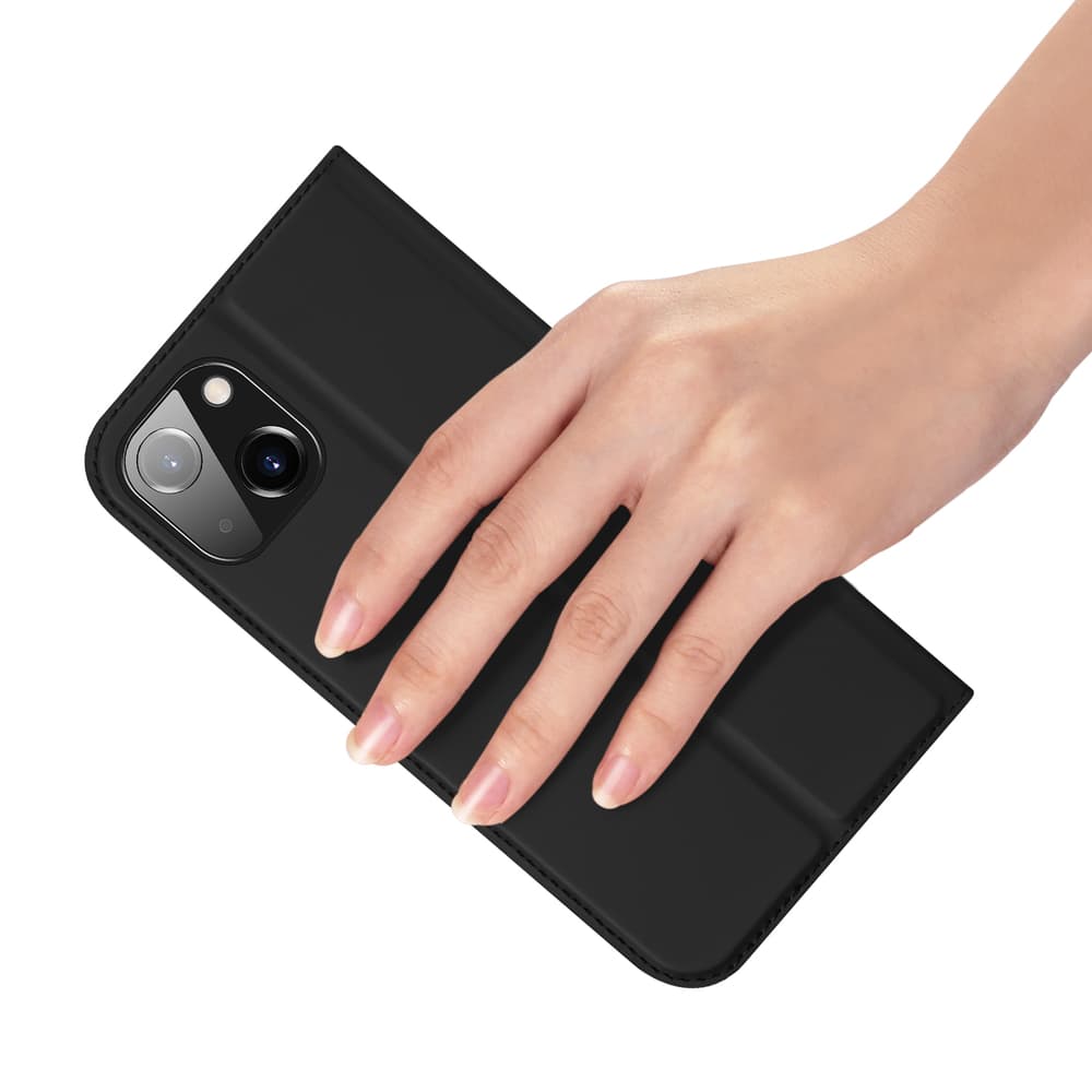 Dux Ducis Skin Pro denarnica ovitek za iPhone 15 Plus - Črna 6