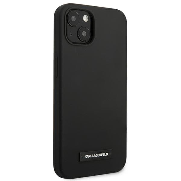 Ovitek Karl Lagerfeld Silicone Plaque za iPhone 13 mini, črn 4