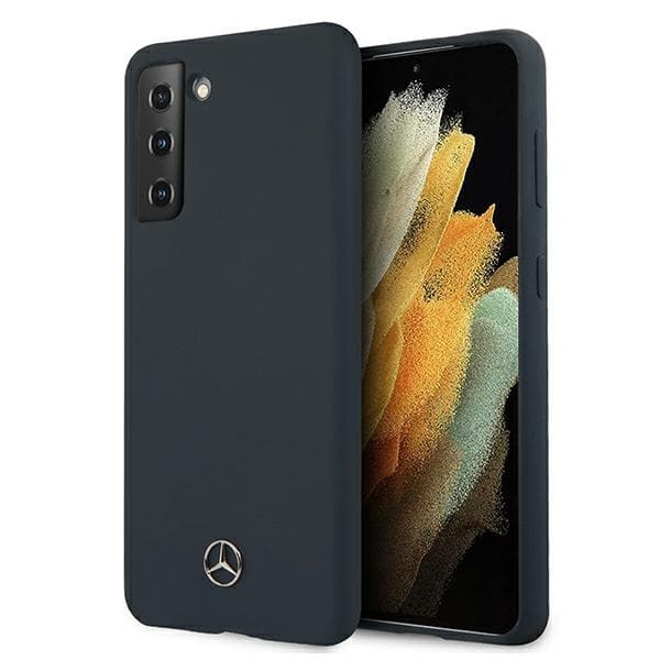 Mercedes Silikonski ovitek za Samsung Galaxy S21+ - modr