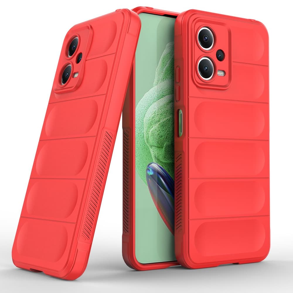 Magic Shield ovitek za Xiaomi Redmi Note 12 5G / Poco X5 5G (okLopni, rdeč) 6