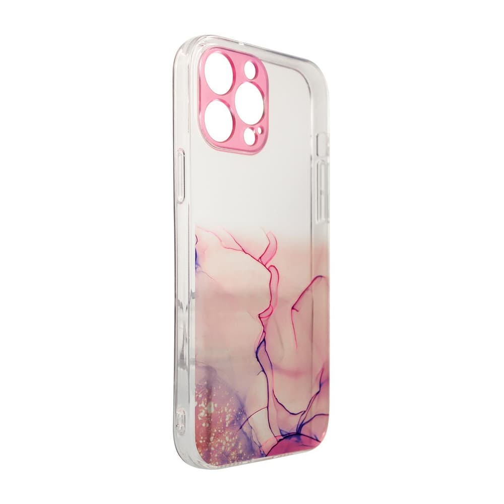 Ovitek Marble za iPhone 12 Pro, gel, roza marmor 2