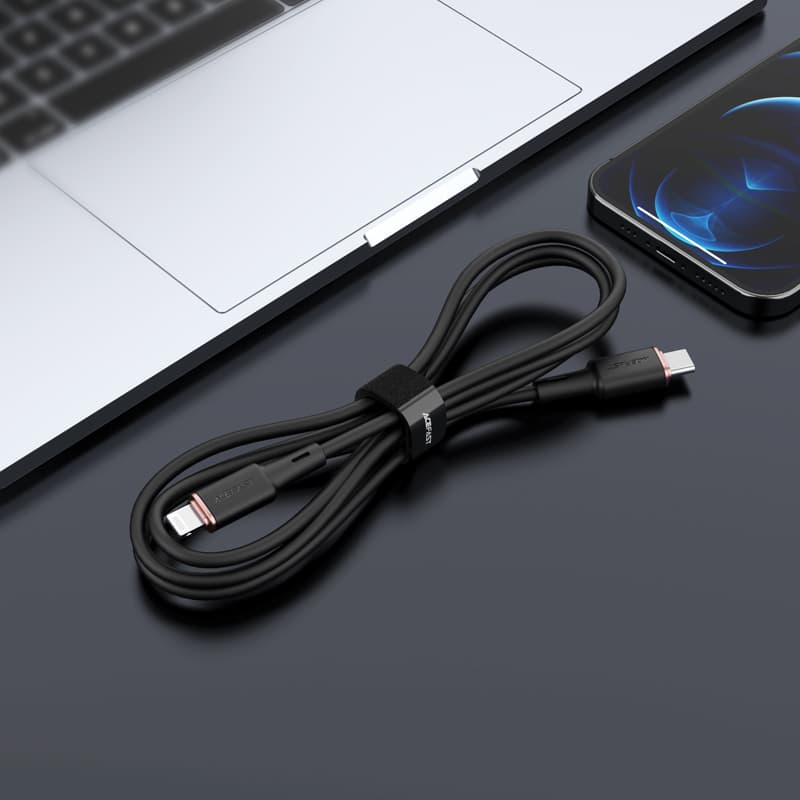 Acefast kabel MFI USB Type C - Lightning 1.2m, 30W, 3A - Črn 4