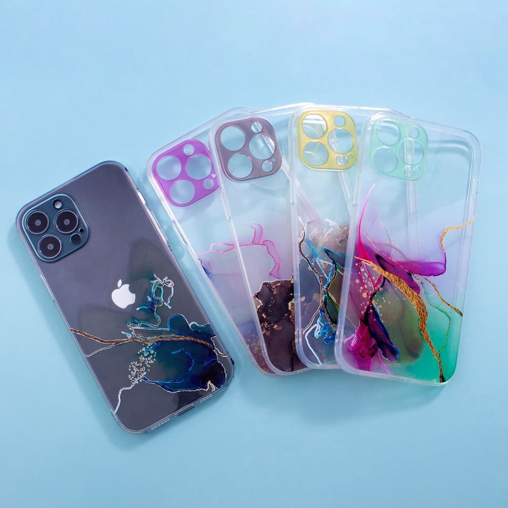 Ovitek Hurtel Marble za Xiaomi Redmi Note 11, mint marmor 7