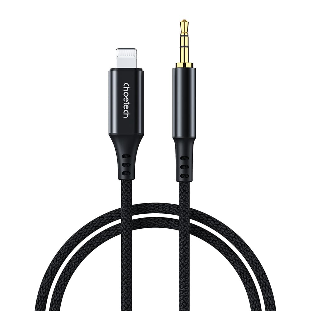 Choetech AUX009 kabel Lighting / mini jack 3.5mm, 2m - črn