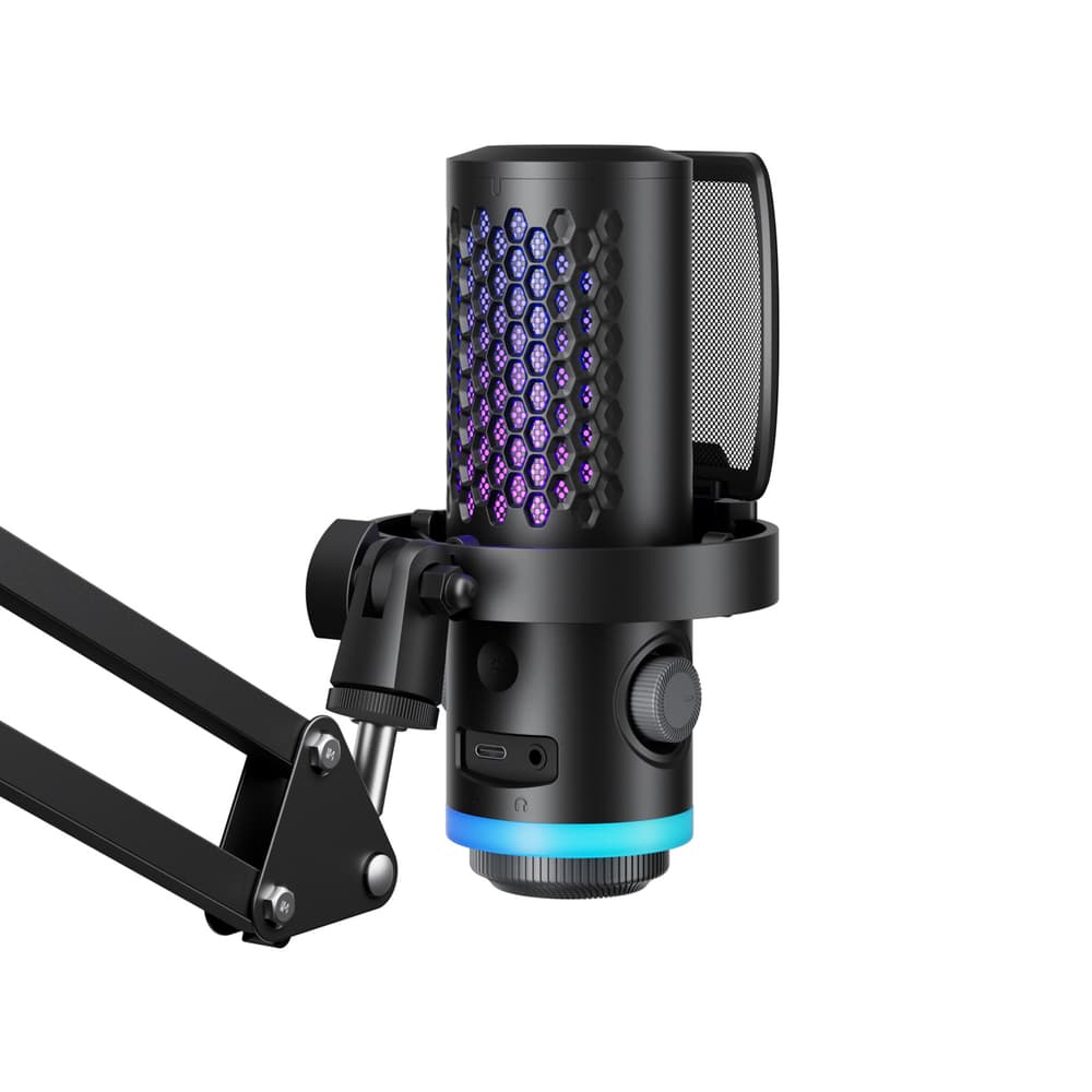 BOYA CastMic G40B žični igralni mikrofon z roko, USB-C - črn 2