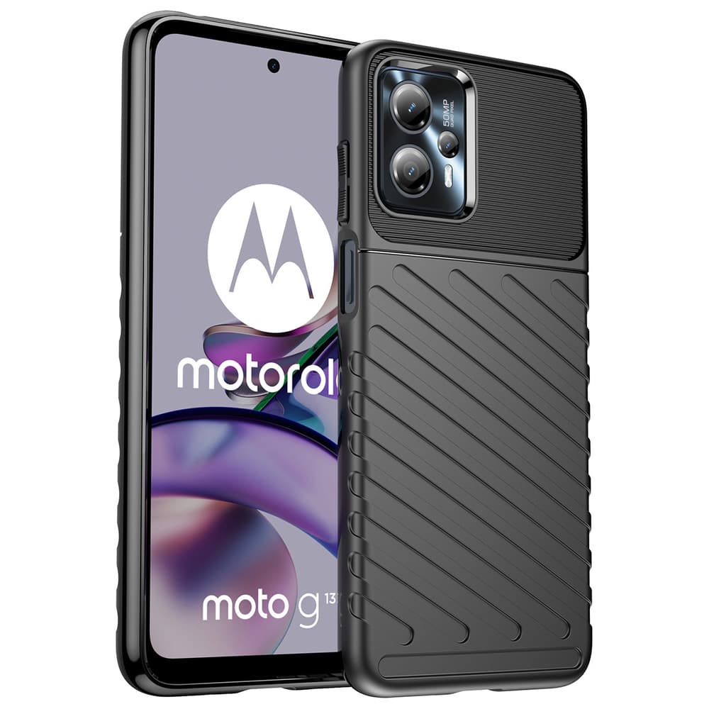 Thunder Case TPU ovitek za Motorola Moto G13 (črn)