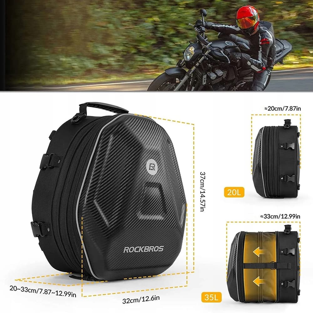 Motoristična tank torba Rockbros 35L - črna 8