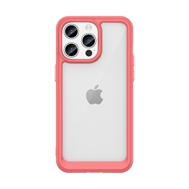 Ojačan ovitek z gibkim okvirjem Hurtel Outer Space za iPhone 15 Pro Max - črn