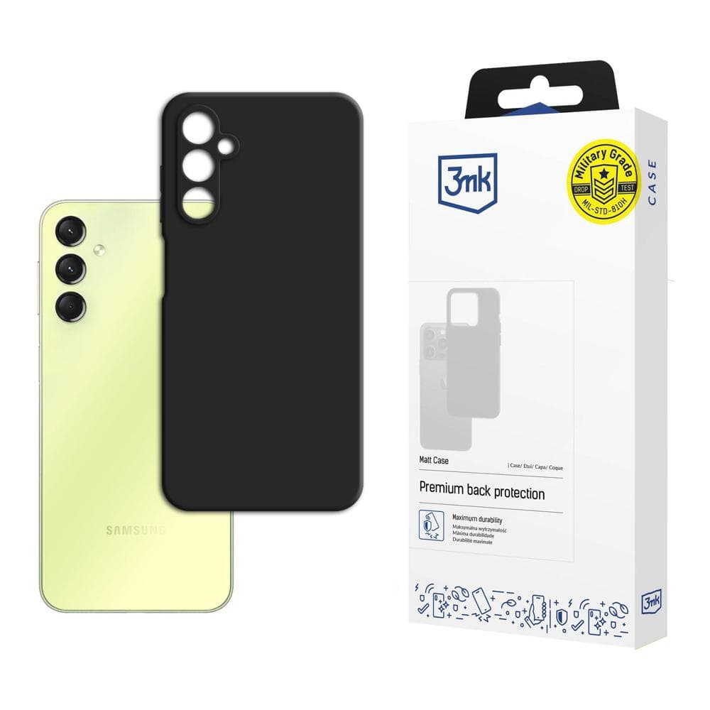 3mk MATT ovitek za Samsung Galaxy A25 5G - črn