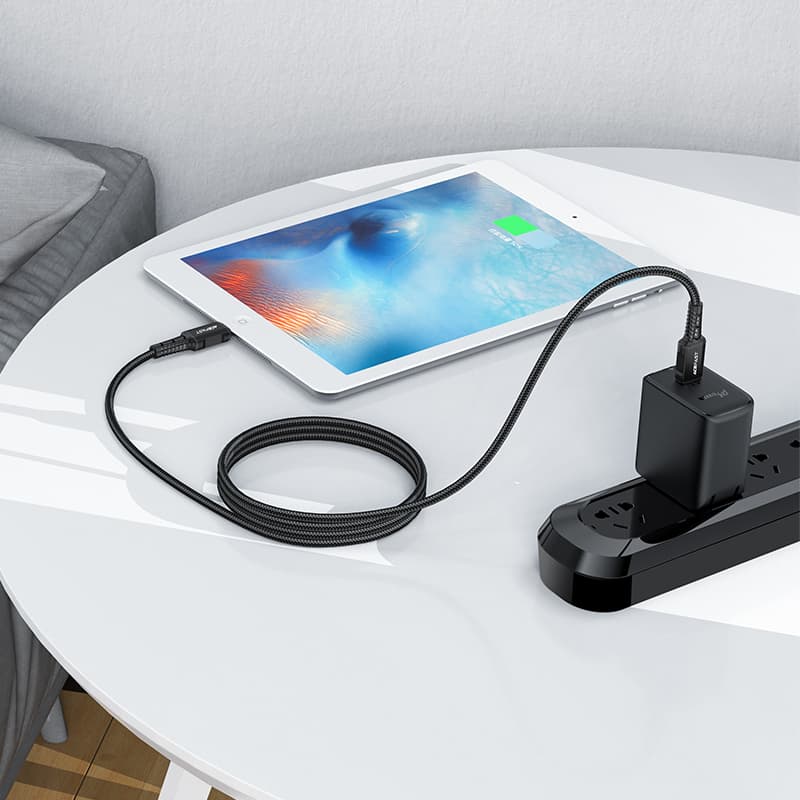 Acefast C4-01 Lightning - USB-C PD kabel 30W 3A 1.8m (MFI) - črn 4