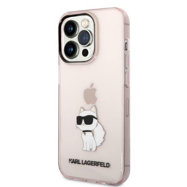 Karl Lagerfeld ovitek Choupette za iPhone 14 Pro, roza 2