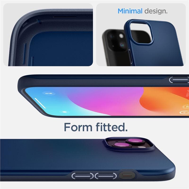 Ovitek Spigen Thin Fit za iPhone 15 Plus - moder 3