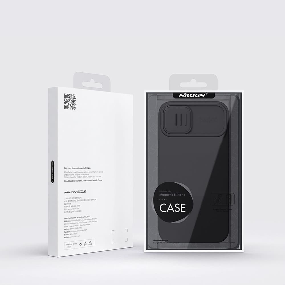 Nillkin CamShield Magnetic silikonski ovitek za iPhone 14 Plus MagSafe, moder 5