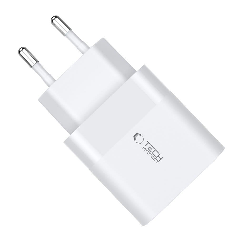 Tech-Protect C30W Polnilnik USB-C PD 30W / USB-A QC 3.0 - bel 5