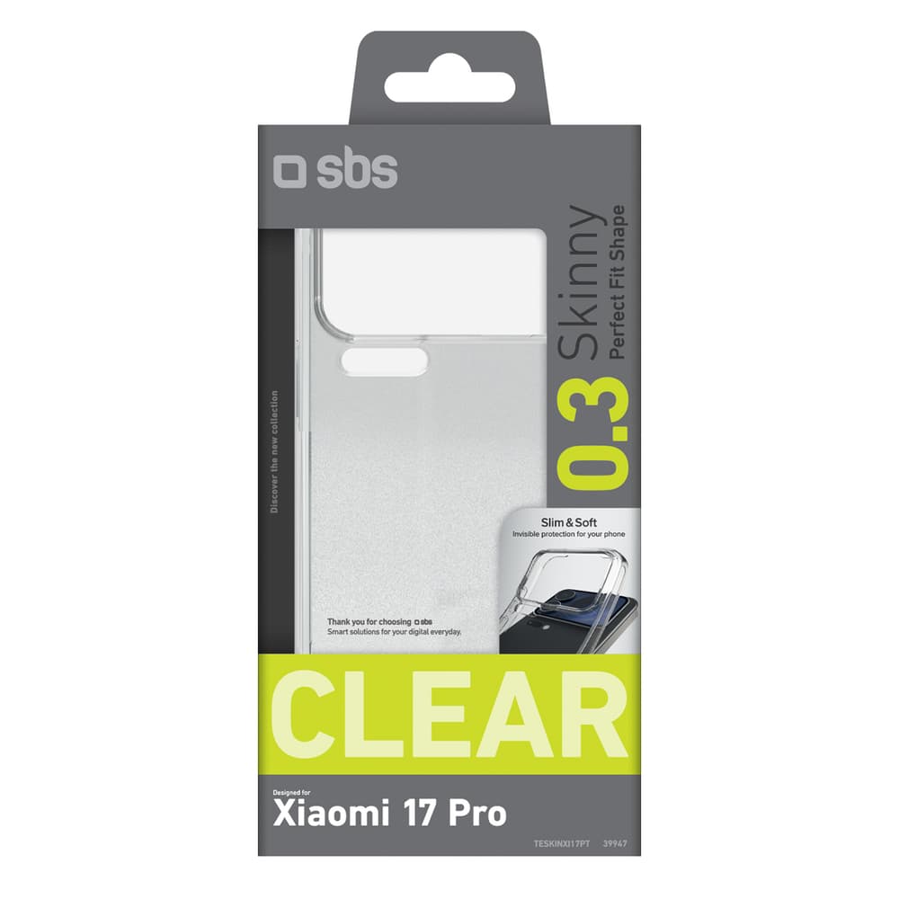 SBS ovitek Skinny za Xiaomi 17 Pro, prozoren 2