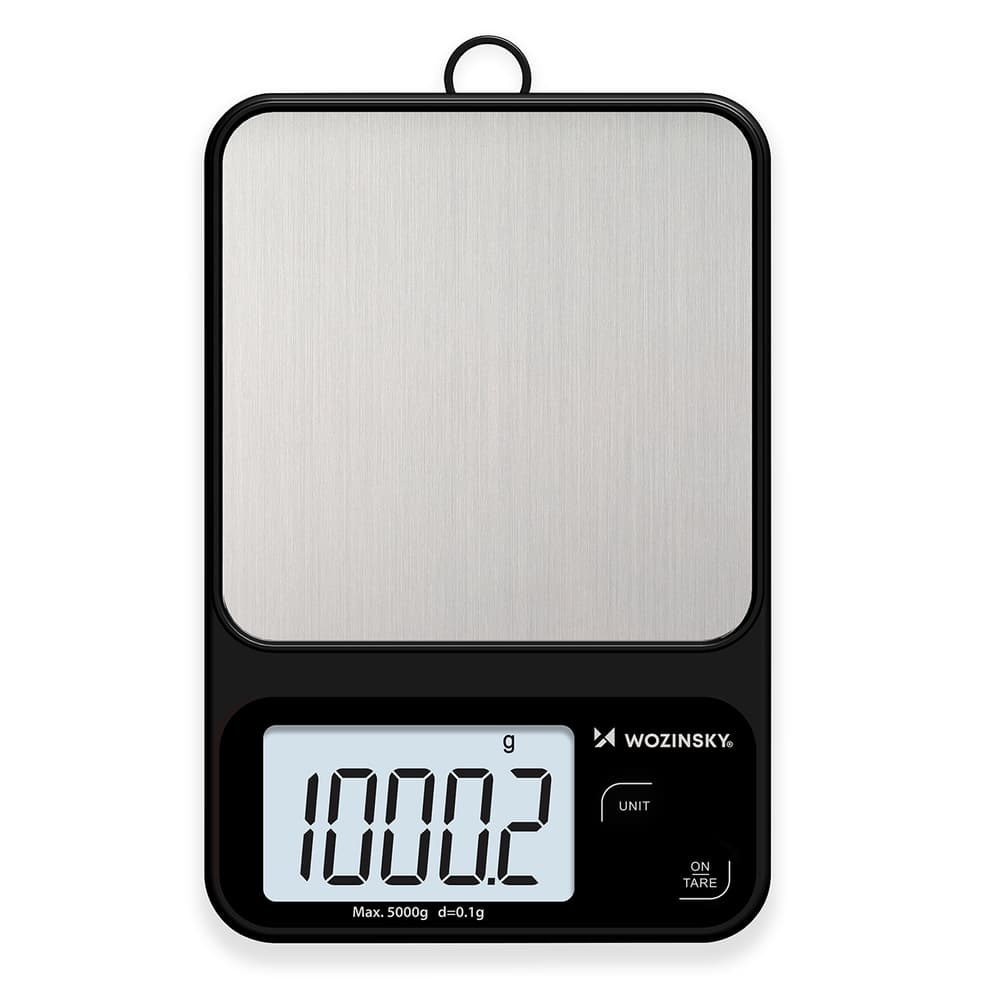 Wozinsky WAK-2252 Kuhinjska tehtnica z velikim LCD, do 5 kg, črna 3