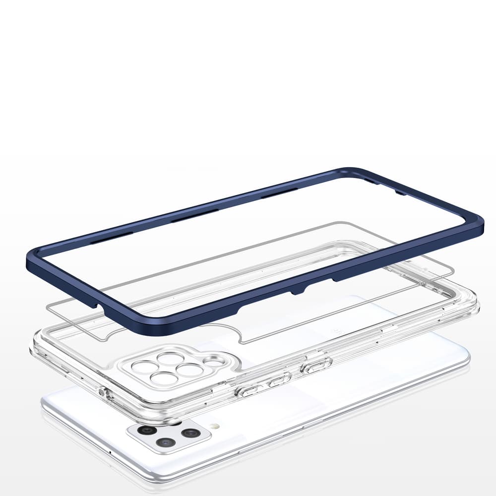 Hurtel ovitek Clear 3in1 za Samsung Galaxy A42 5G, moder 5