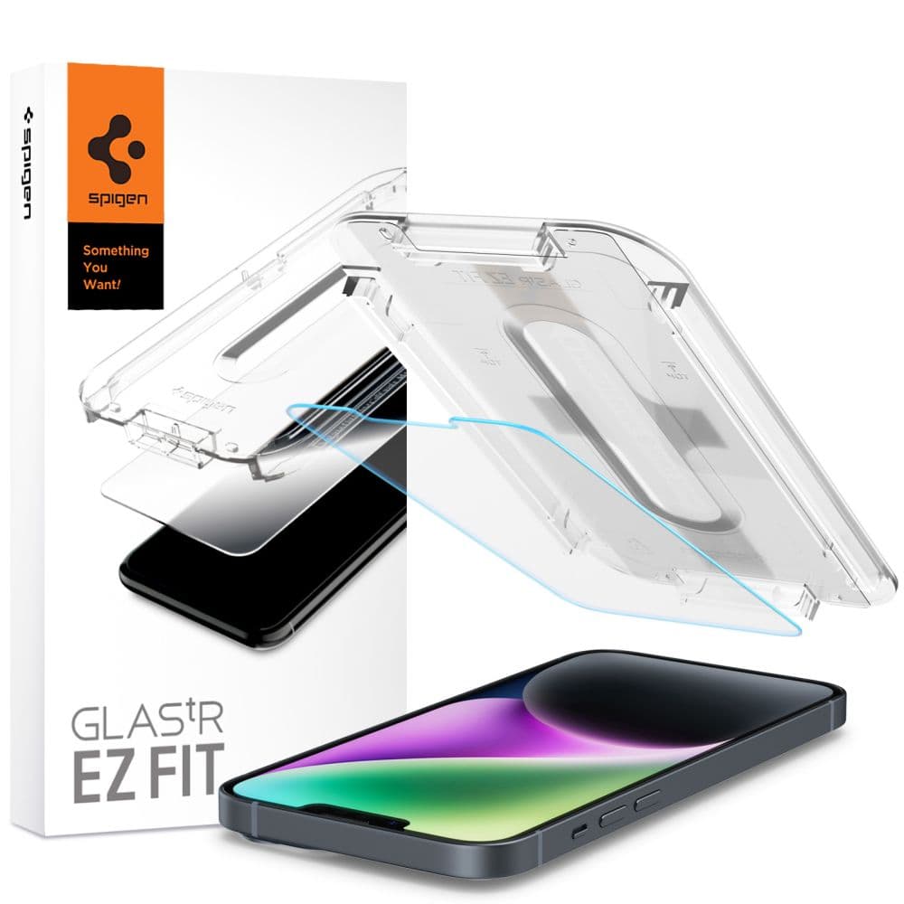 Spigen Glas.tR EZ Fit kaljeno steklo za iPhone 13 / 13 Pro / 14