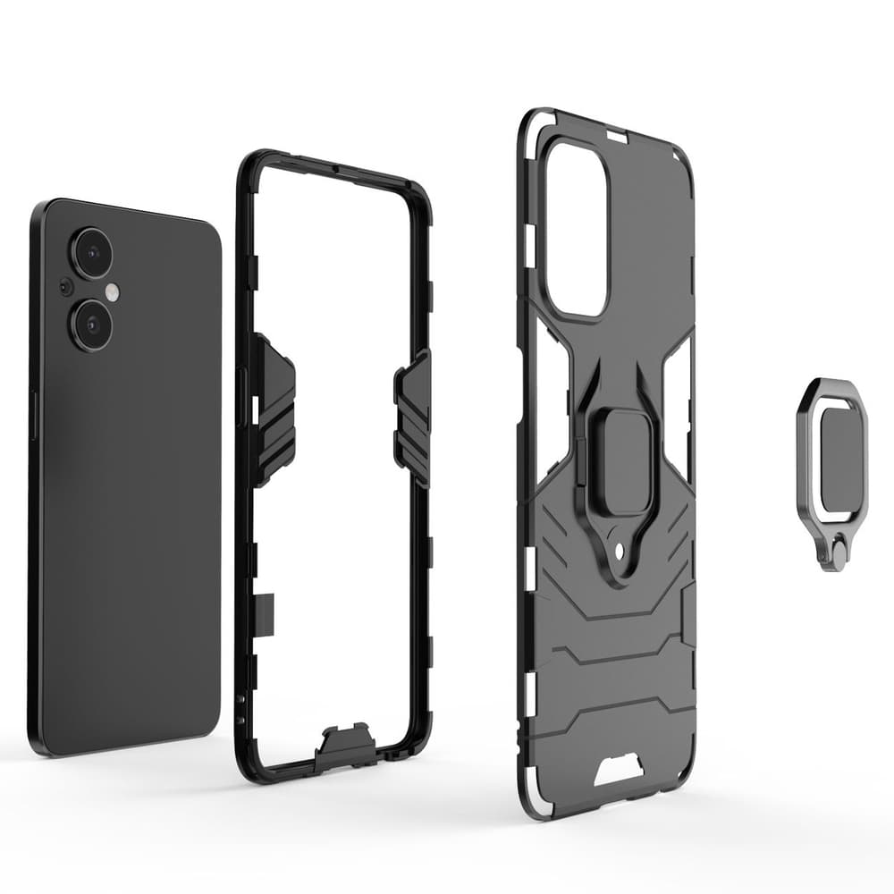 Ovitek Ring Armor za OnePlus Nord N20 5G, črni 2