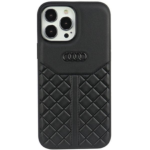 Ovitek Audi iz pravega usnja za iPhone 13 Pro / 13 6.1" črn