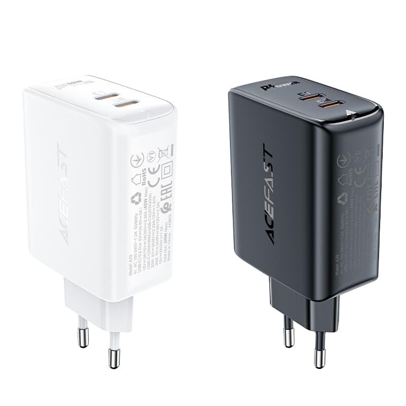 Acefast A29 PD 50W GaN polnilnik (USB-C + USB-C), črn 3