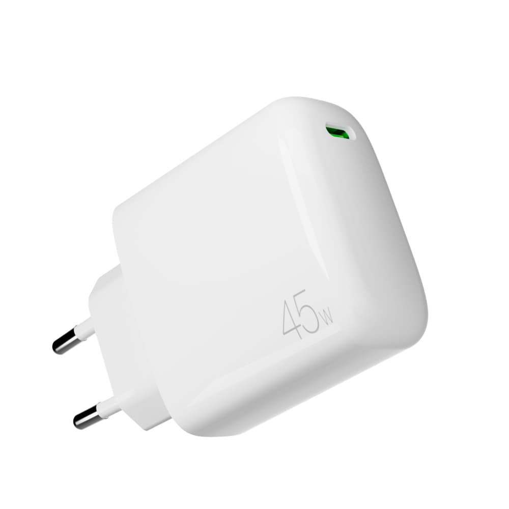 Puro PROLITE 45W USB-C stenski polnilnik, bel 5
