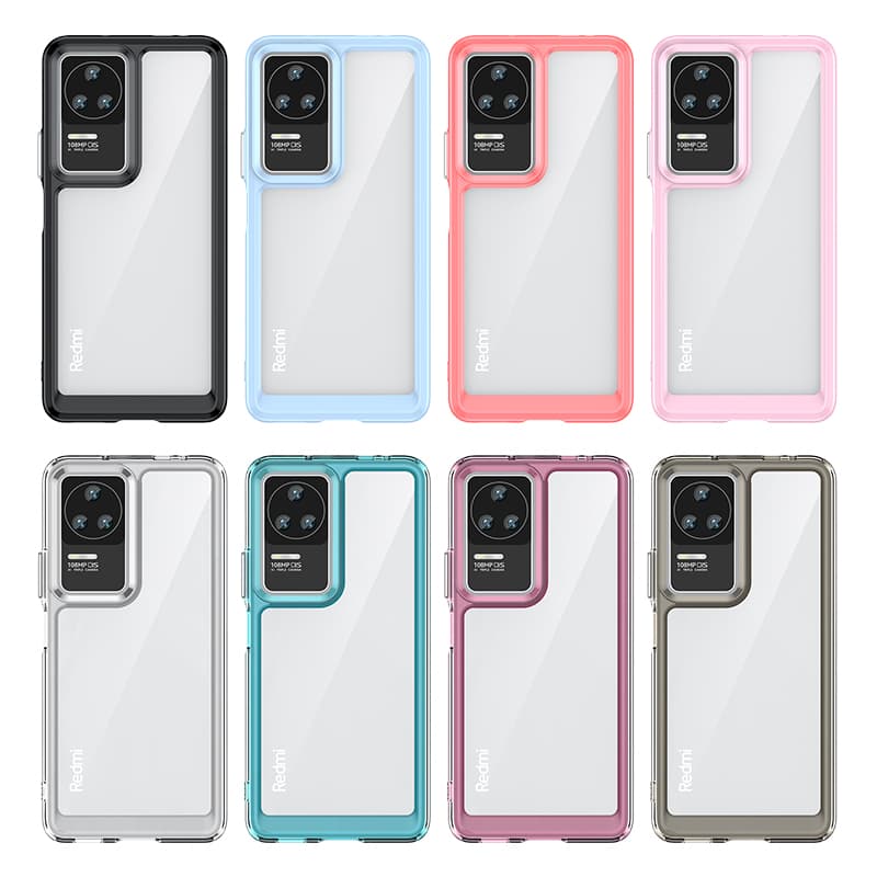 Ovitek Outer Space Case za Xiaomi Poco F4 5G s fleksibilnim okvirjem, moder 6