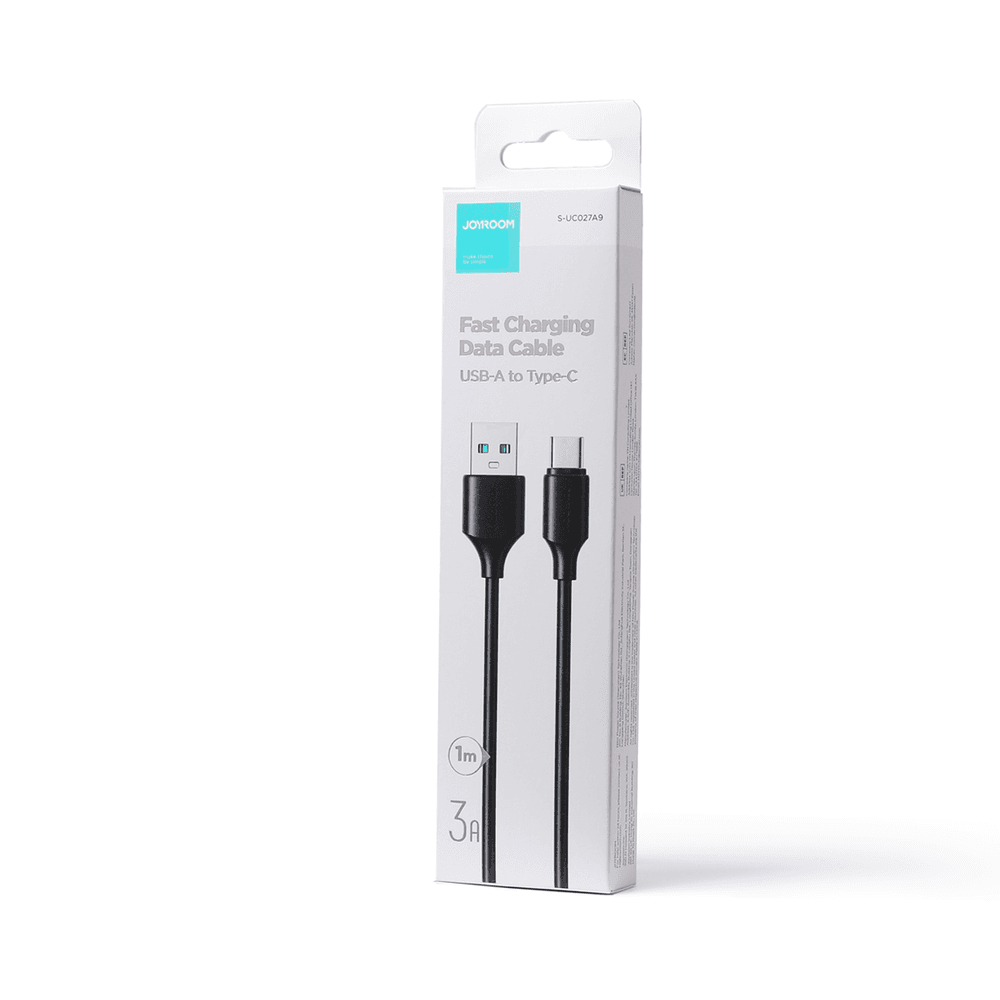 Joyroom Long-Lasting Series A9 kabel USB-A / USB-C 3A, 1m - Črna 5