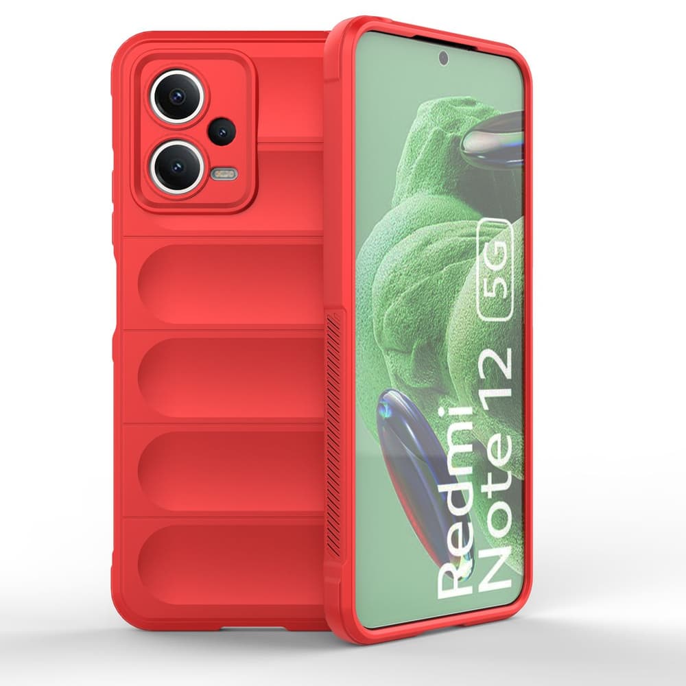 Magic Shield ovitek za Xiaomi Redmi Note 12 5G / Poco X5 5G (okLopni, rdeč)