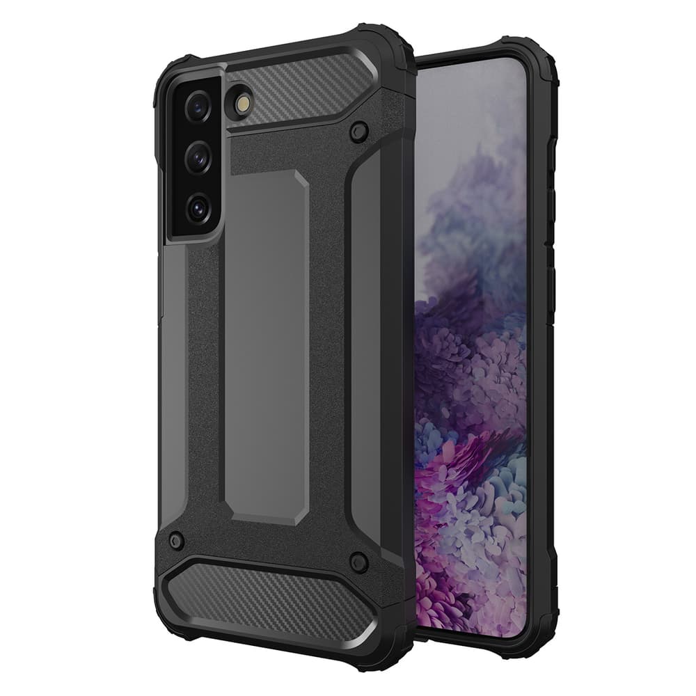 Okoplenjen ovitek Hybrid Armor za Samsung Galaxy S23+ - črn