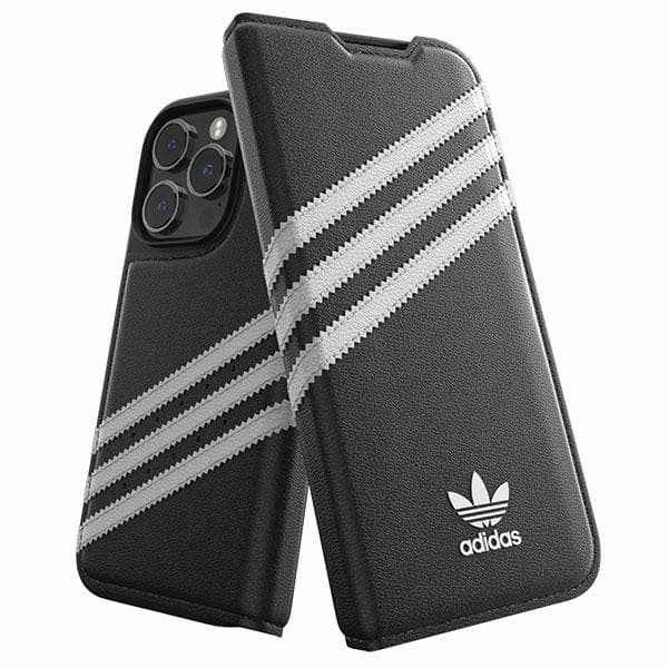 Adidas OR Booklet Case PU ohišje za iPhone 14 Pro črno/belo