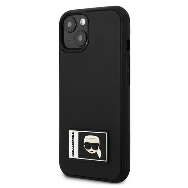 Ov. Karl Lagerfeld Ikonik Patch za iPhone 13/14/15 - Črn 2