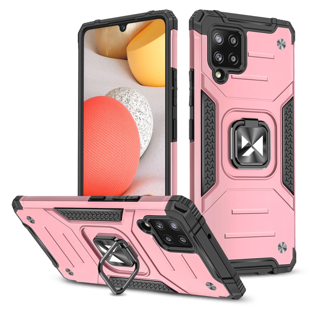 Wozinsky Ring Armor ovitek za Samsung Galaxy A42 5G, roza