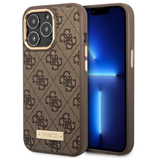 Ovitek Guess GUHMP14LU4GPRW za iPhone 14 Pro 6.1'' (rjav, MagSafe)