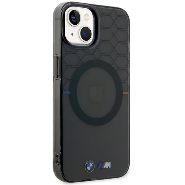 Ovitek BMW Pattern MagSafe za iPhone 14 Plus - siv vzorec 4