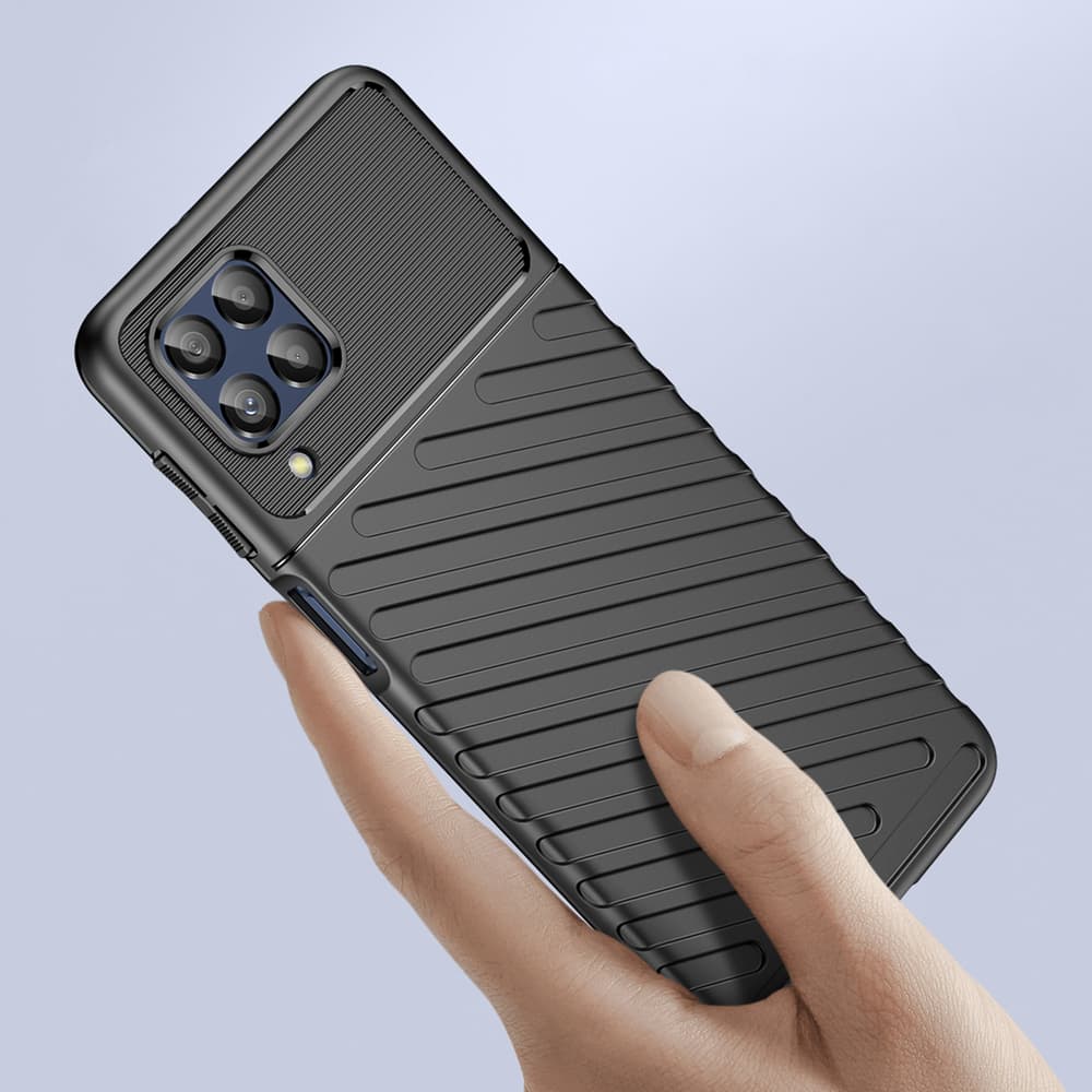 Thunder Case ojačano ovitek za Samsung Galaxy M53 5G, črn 2