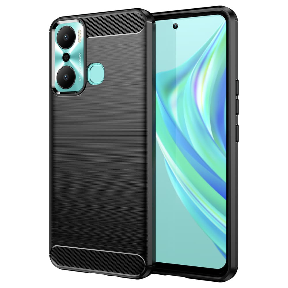 Carbon Case ovitek za Infinix Hot 20 Play (črn)