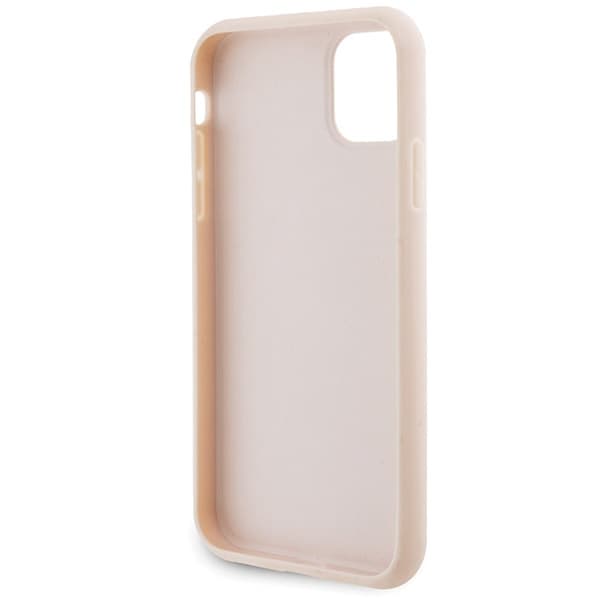 Karl Lagerfeld Quilted K Pattern ovitek za iPhone 11 / Xr - roza 7