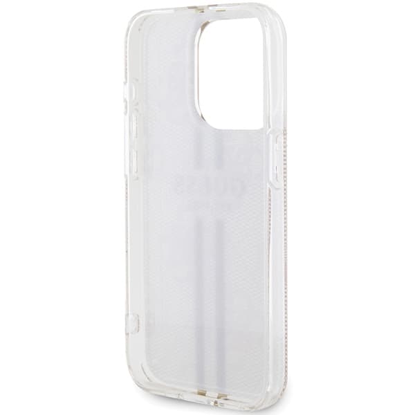 Ovitek Guess IML 4G Gold Stripe za iPhone 14 Pro Max - roza 7
