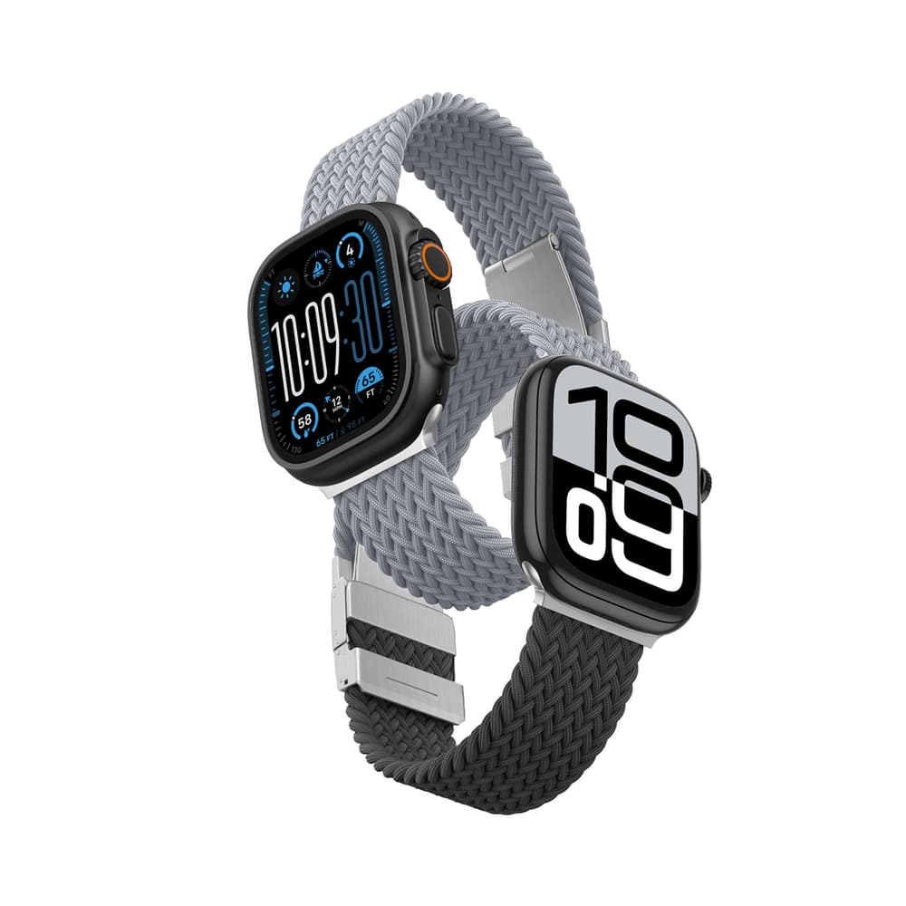 Set 2x AmazingThing Blend Band za Apple Watch 45/46/49mm - Siva/Črna