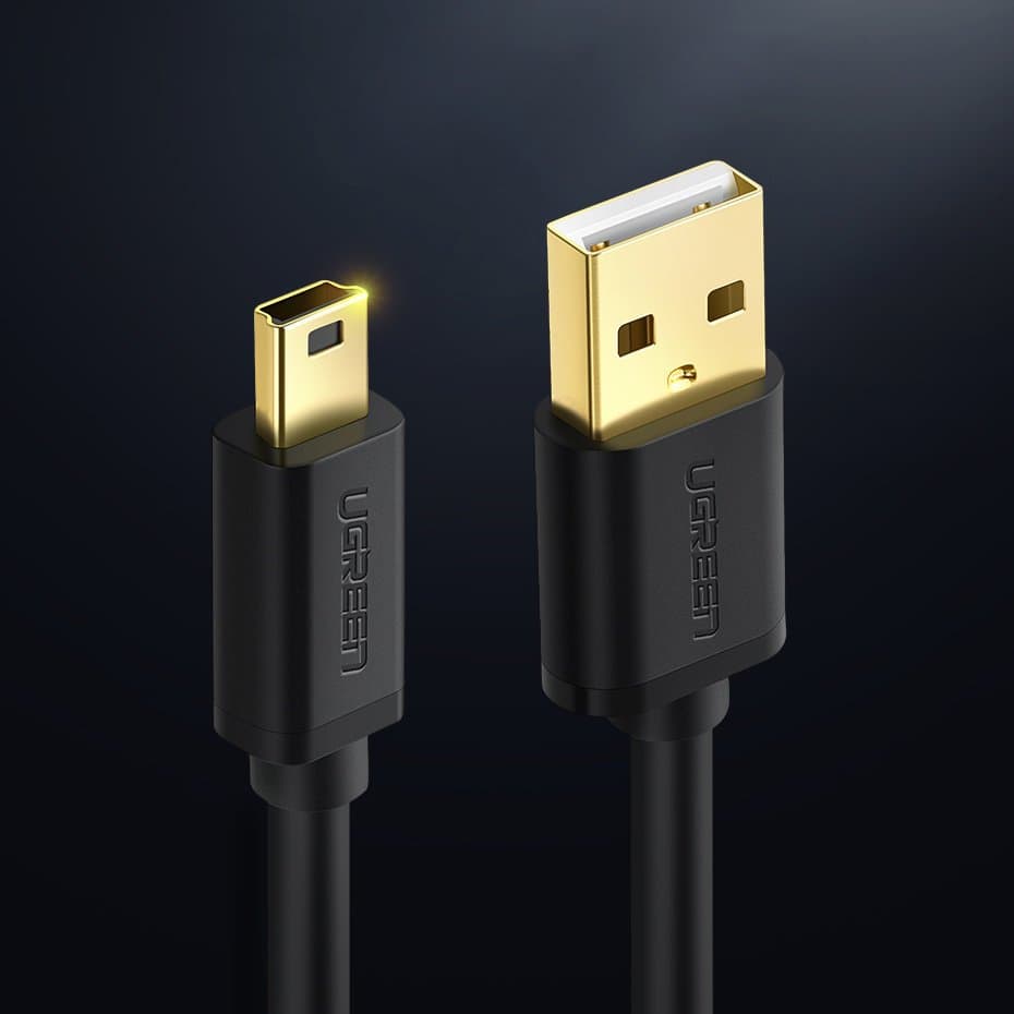 Ugreen kabel USB na mini USB 480 Mbps 3m, črn 6