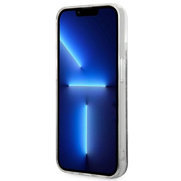 Karl Lagerfeld ovitek za iPhone 14 Pro Liquid Glitter Monogram, črn 5