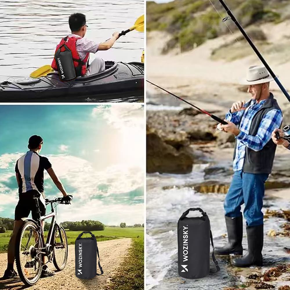 Wozinsky WWK-20 vodotesna torba za SUP/kajak, 20l, črna 6