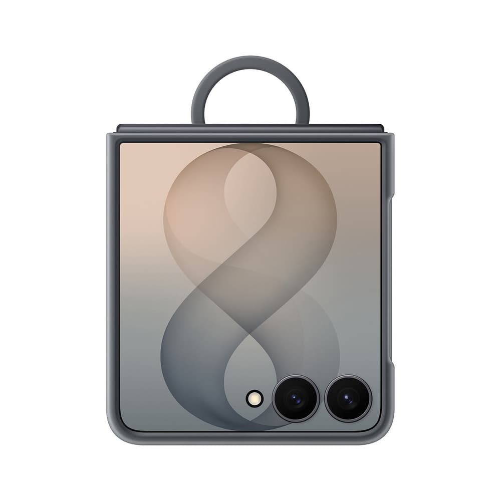 Samsung Silicone Ring Magnet ovitek za Galaxy Z Flip 8, črn 4