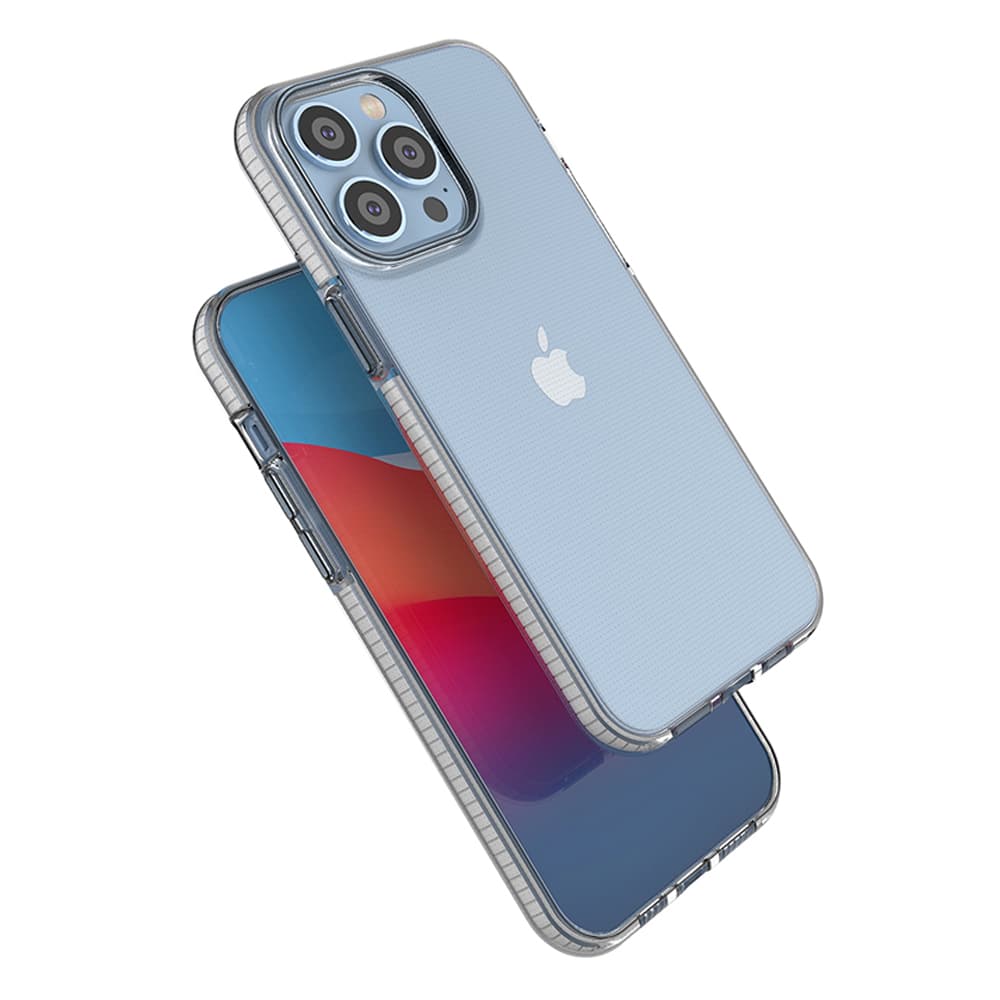 Hurtel Spring Case za iPhone 14 Pro Max, svetlo moder, s okvirjem 4