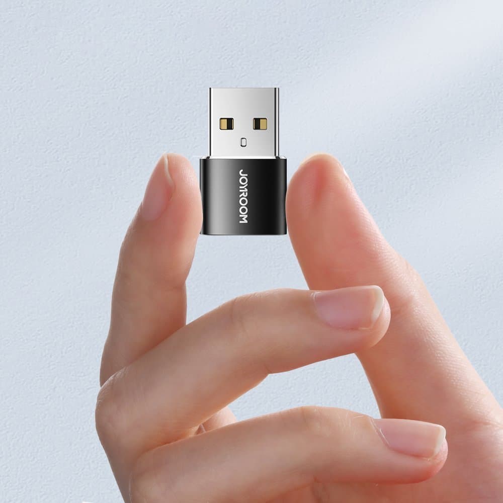 Joyroom adapter USB-C (ženski) na USB-A (moški) 2 kosa, črn 7