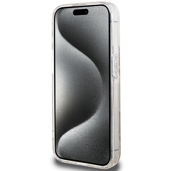 Guess IML GCube MagSafe etui za iPhone 15 Pro Max - rjava 5