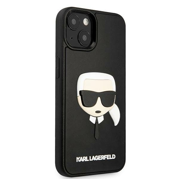 Karl Lagerfeld ovitek za iPhone 14 Plus 3D Rubber Karl's Head, črn 4